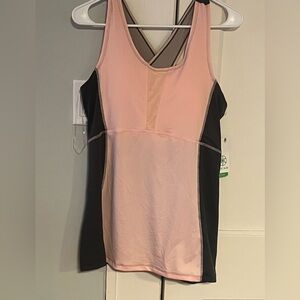 NWT GAIAM Yoga athletic tank top with sports bra built in